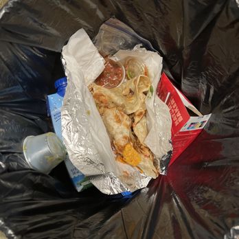 Taqueria Morena - Burrito thrown directly in the trash - Mexican Near Me - Pinole, California Taqueria Morena - Burrito thrown directly in the trash - Mexican Near Me - Pinole, California