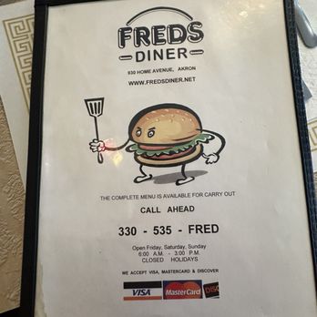 Fred's Diner - Diners Near Me - Akron, Ohio