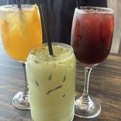 Matcha Latte Mimosa Red Sangria