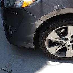 Fixed bumper and cleaned up masking tape glue holding bumper