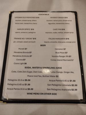 Menu photo 3 Patsy's Pizzeria New York, NY