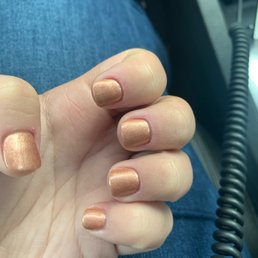 Copper gel nails Copper gel nails