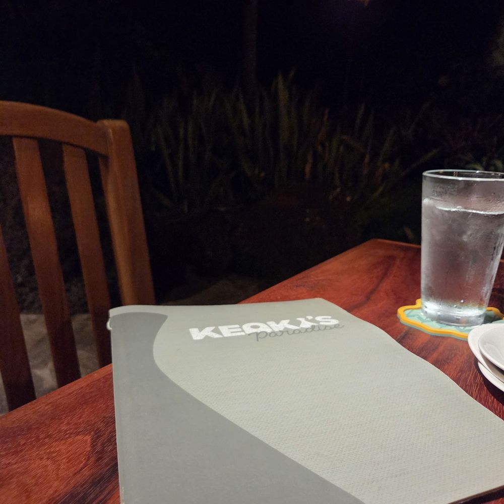 Keoki's Paradise - Menu cover - Seafood Near Me - Koloa, Hawaii Keoki's Paradise - Menu cover - Seafood Near Me - Koloa, Hawaii