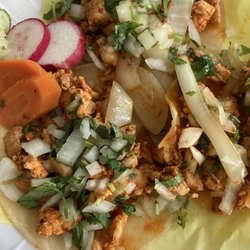 Taco Michoacan - Chicken tacos (served on corn tortilla)