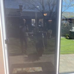 Cooper's Hardware - Rescreened four feet by eight feet patio slider door.