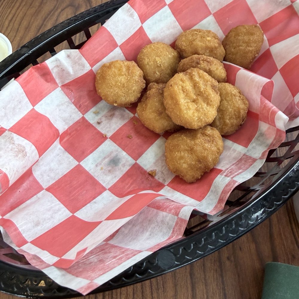 Blue Hole BBQ & Catering - Corn nugget app, half gone. - Salad Near Me - Ocoee, Tennessee
