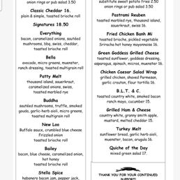 Great menu!