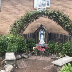 Sacred Heart Catholic Church - Our Lady of Guadalupe outside the church