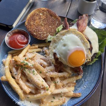 Eureka! - Eureka American* Truffle Cheese Fries - Burgers Near Me - Ontario, California Eureka! - Eureka American* Truffle Cheese Fries - Burgers Near Me - Ontario, California