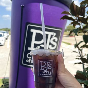 PJ's Coffee - 12 oz iced brew for grand opening day - Coffee & Tea Near Me - Sugarland, Texas
