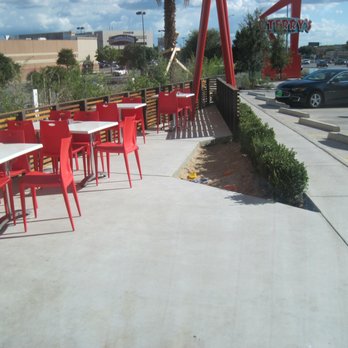 P. Terry's Burger Stand - Sand Pit for the kids and outdoor dining under the roof - Fast Food Near Me - Austin, Texas P. Terry's Burger Stand - Sand Pit for the kids and outdoor dining under the roof - Fast Food Near Me - Austin, Texas