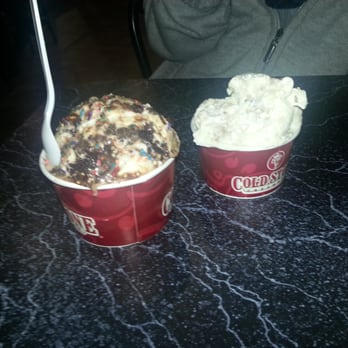 Cold Stone Creamery - Cake Batter mix for my lady and my personal favorite Birthday Cake Remix. - Ice Cream & Frozen Yogurt Near Me - San Mateo, California