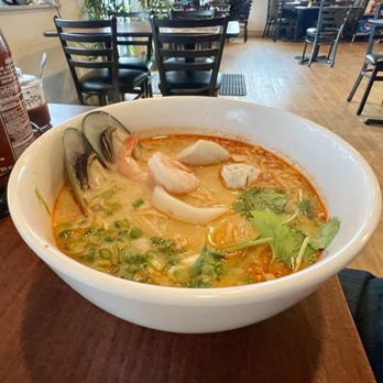 The Noodle House - Seafood soup with coconut broth. I love it! - Noodles Near Me - Seaside, Oregon The Noodle House - Seafood soup with coconut broth. I love it! - Noodles Near Me - Seaside, Oregon