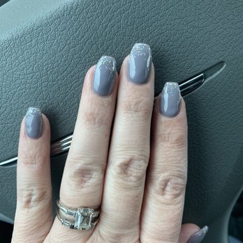 #1 Nails & Spa - Glitter ombré - Nail Salons Near Me - Roanoke, Virginia