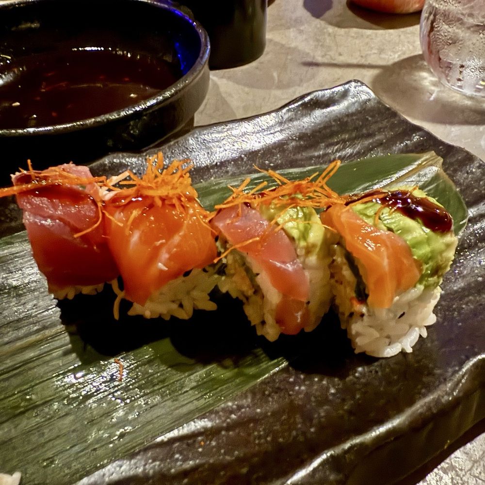 Salvaje - Rainbow roll - Japanese Near Me - Miami, Florida Salvaje - Rainbow roll - Japanese Near Me - Miami, Florida
