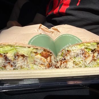 Faregrounds - miso chicken Cesar wrap $19 - Sandwiches Near Me - Beverly Hills, California