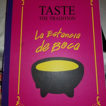 La Estancia de Boca - Front of English menu - Mexican Near Me - Boca del Rio, VER La Estancia de Boca - Front of English menu - Mexican Near Me - Boca del Rio, VER