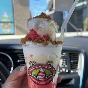 Jeremiah's Italian Ice - Strawberry shortcake - Desserts Near Me - Charlotte, North Carolina