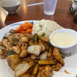 Kyoto Diner - Hibachi Chicken Entree with Shrimp and Chicken Combination