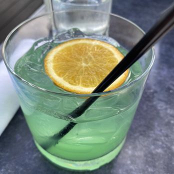 The Berkeley Boathouse - Blue cocktail - Seafood Near Me - Berkeley, California
