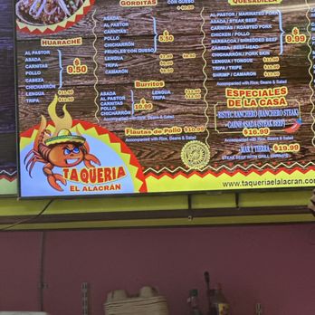 Taqueria El Alacran - Menu - Mexican Near Me - Ocoee, Florida
