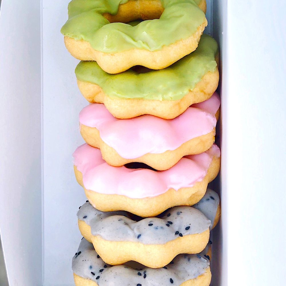 Coco Donuts - Mochi donuts: matcha, strawberry, and black sesame - Donuts Near Me - Portland, Oregon Coco Donuts - Mochi donuts: matcha, strawberry, and black sesame - Donuts Near Me - Portland, Oregon