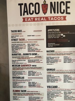 Menu photo 2 Taco Nice Columbus, OH