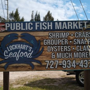 Lockhart’s Seafood - sign for public fish market - Seafood Markets Near Me - Tarpon Springs, Florida Lockhart’s Seafood - sign for public fish market - Seafood Markets Near Me - Tarpon Springs, Florida