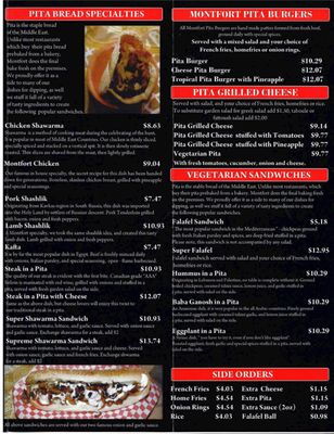 Menu photo 1 Montfort Restaurant Mississauga, ON Menu photo 1 Montfort Restaurant Mississauga, ON