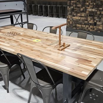 Texas Axe & Ale - Games on each table - Axe Throwing Near Me - Marion, Texas