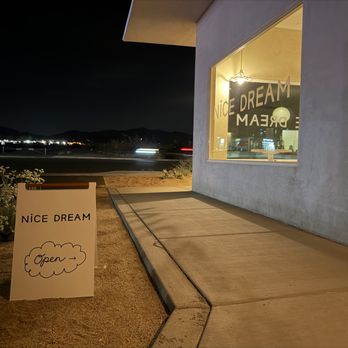 Nice Dream - Outside, evening - Ice Cream & Frozen Yogurt Near Me - Yucca Valley, California Nice Dream - Outside, evening - Ice Cream & Frozen Yogurt Near Me - Yucca Valley, California