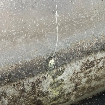 Texas Fabricators - The original puncture before taking the pontoon to Texas Fabricators. - Metal Fabricators Near Me - Conroe, Texas