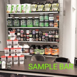 MaxFit Sports Nutrition - We have a sample bar so you can "try before you buy" at MaxFit Sports Nutrition.