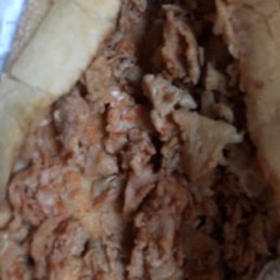 This is not a cheesesteak. This isn't even steak meat. Whatever this is was completely soggy through the bun and disgusting. This is not a cheesesteak. This isn't even steak meat. Whatever this is was completely soggy through the bun and disgusting.