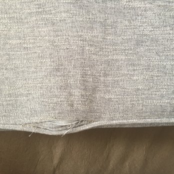 Living Spaces - Rip in the cushion that occurred less than a month after owning the sofa. - Furniture Stores Near Me - Irvine, California