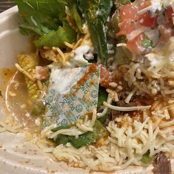 Chipotle Mexican Grill - I found a oxygen absorbing thing in my food - Mexican Near Me - Cedar Hill, Texas