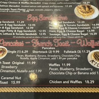 Killian Cafe & Grill - Menu - Breakfast & Brunch Near Me - Miami, Florida