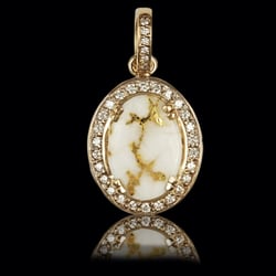 Thundering Seas Jewelers - Golden quartz pendant in stock