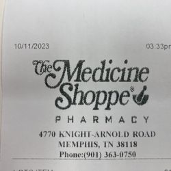 Top of cash register receipt