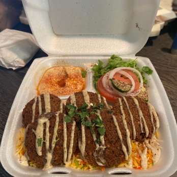 Falafel Corner - Falafel Platter w/ no tzatziki - Halal Near Me - Granite Bay, California