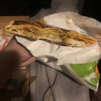 Taco Bell - This is their Triple Double Crunchwrap with no meat!!! Double what exactly?? What a rip off - Fast Food Near Me - Rancho Cucamonga, California Taco Bell - This is their Triple Double Crunchwrap with no meat!!! Double what exactly?? What a rip off - Fast Food Near Me - Rancho Cucamonga, California