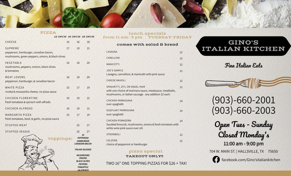 Gino’s Italian Kitchen