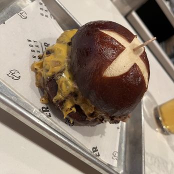 Gordon Ramsay Burger - Philly Burger (with Cheese Whiz) - Salad Near Me - Chicago, Illinois