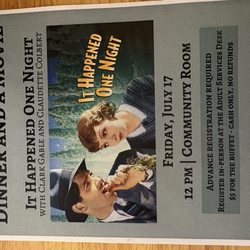 Berwyn Public Library - Dinner & a Movie. $5 preregistration required