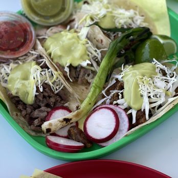 Sonoratown - Tacos with one of each meat - Mexican Near Me - Los Angeles, California