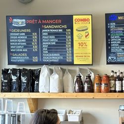 Boulangerie Épi'Fanny - Menu board