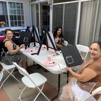 The Pink Canvas - All smiles ! - Paint & Sip Near Me The Pink Canvas - All smiles ! - Paint & Sip Near Me