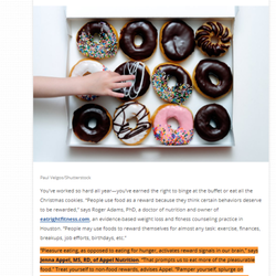 Appel Nutrition - Appel Nutrition Inc. was featured in Reader's Digest article entitled "13 Subtle Signs Your Holiday Eating Could Be a Problem" December 2018