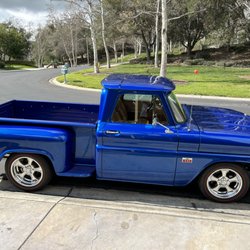 Dedicated Auto Transport - This beautifully, bold 1966 Chevrolet C10 Pickup arrived safely after a coast to coast shipment in an enclosed trailer.