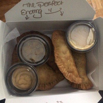 The Empanada Box - Return of the Mac, What a Jerk, Lazzania and shrimp Alfredo - Food Delivery Services Near Me - Queens, New York